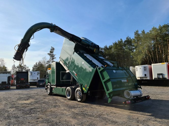 Scania DISAB Saugbagger odkurzacz koparka ssąca substancje sypkie WUKO zasysanie cementu piasku żwiru