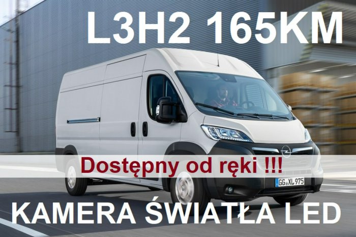 Opel Movano L3H2 165KM Drzwi 270 Kamera Światła LED Dostępny od ręki 1837zł