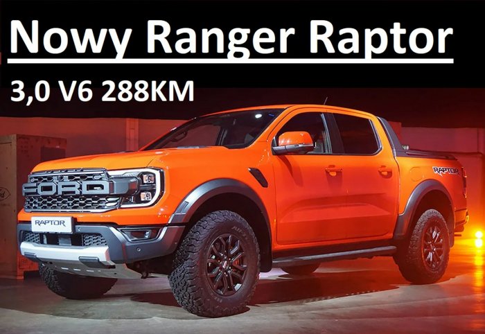 Ford Ranger Raptor Nowy Raptor V6 288KM Eco Boost A10  Elektryczna Roleta 3750zł