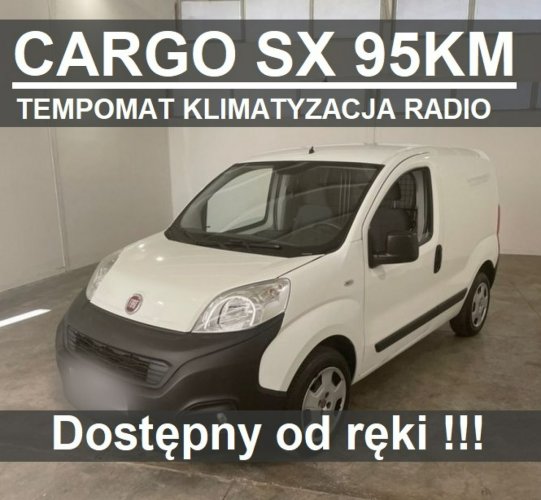 Fiat Fiorino Cargo SX 95KM Klimatyzacja Radio 7 cali Tempomat 778zł od ręki