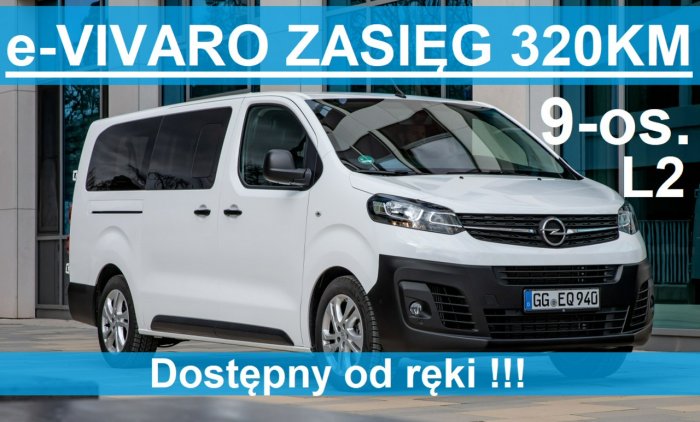 Opel Vivaro E-Kombi Extra Long L2 136KM Zasięg 320KM Dostępny od ręki 2774zł II (2014-)