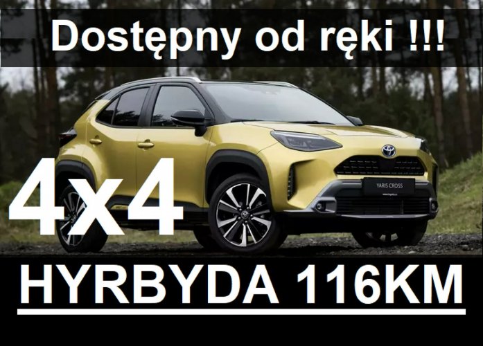 Toyota Yaris Cross 4X4 116KM Hybryda Pakiet Tech Style  Dostępny od ręki 1455zł