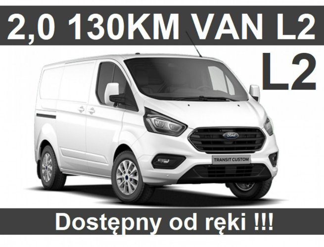 Ford Transit Custom L2 Trend VAN 130KM Premium  Niska Cena Dostępny od ręki  2093zł