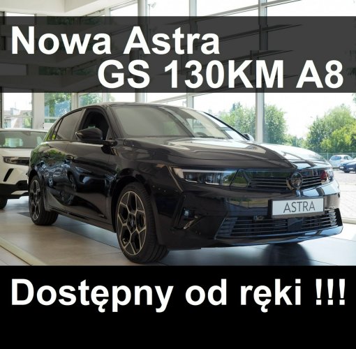 Opel Astra Nowa Astra GS 130KM A8 Kamera 360st Martwe Pole Od ręki 1584zł K (2015-2021)