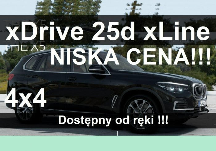 BMW X5 xDrive 25d 231KM xLine Kamera Asyst. pasa Niska Cena Dostępny od ręki! G05 (2018-)