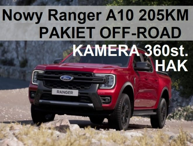 Ford Ranger Nowy Ranger Limited 2,0 205KM 4x4 OFF-ROAD Kamera 360 -3166zł III (2012-)