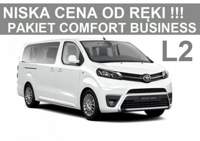 Toyota Proace Verso 2,0 140KM Business 9-osobowy Comfort Niska cena!  od ręki  2117zł