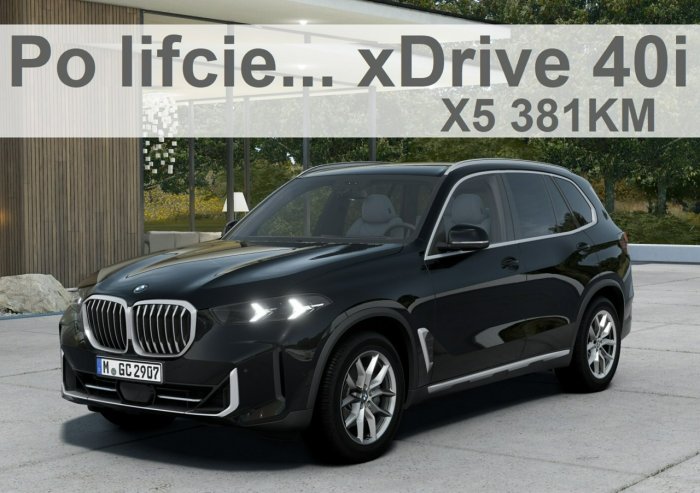 BMW X5 Po lifcie xDrive 40i 3,0 381KM Pakiet Comfort Niska Cena ! G05 (2018-)
