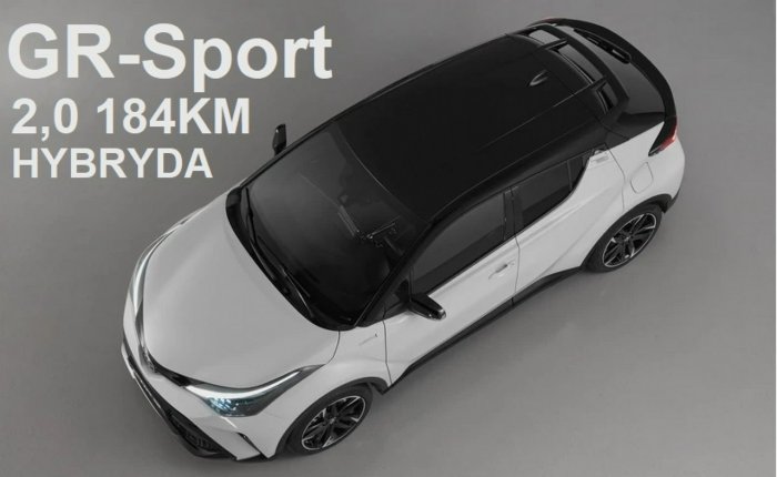 Toyota C-HR Hybryda 2,0 184KM GR Sport Niska Cena Dostępny od ręki Martwe Pole