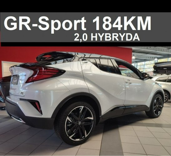 Toyota C-HR Hybryda 2,0 184KM GR Sport Niska Cena Dostępny od ręki Martwe Pole