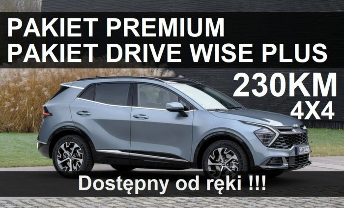 Kia Sportage 4X4 Business Line 230KM Pakiet Drive Wise Plus Premium od ręki! 2244zł IV (2016-2021)