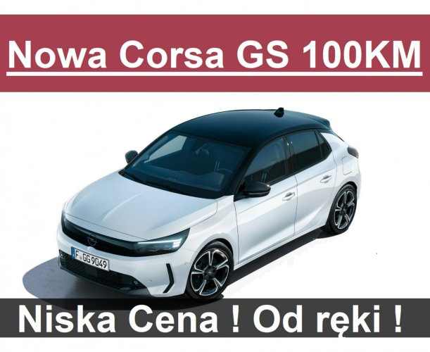 Opel Corsa Nowa Corsa GS 100KM Dostępny od ręki Kamera systemy bezp.  980 zł F (2019-)