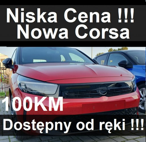 Opel Corsa Nowa Corsa GS 100KM Dostępny od ręki Kamera systemy bezp.  1115 zł F (2019-)