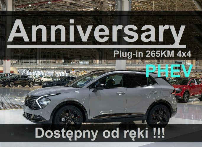 Kia Sportage PHEV 265KM 4x4 Anniversary Elekt,regul. foteli Ekran 12,3 cali- 2300zł IV (2016-2021)