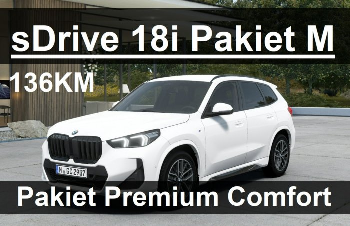 BMW X1 sDrive 18i mSport Pakiet Premium Felgi 18" 2603 zł Realizacja 2023 U11 (2022-)