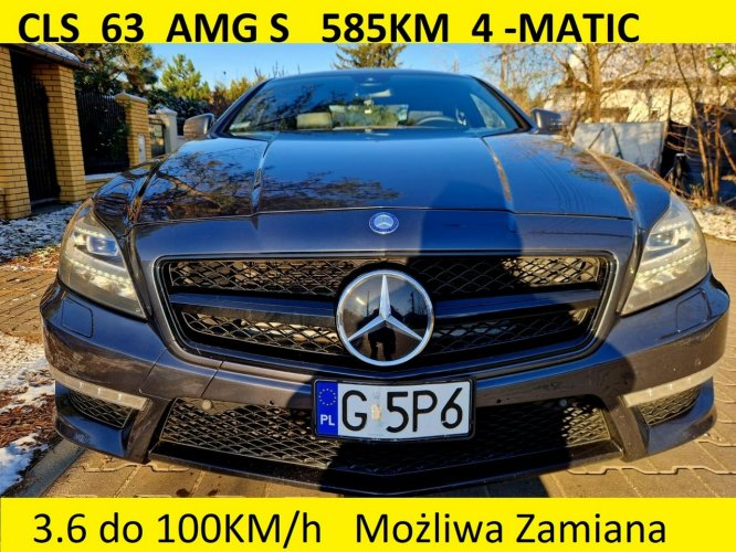 Mercedes CLS 63 AMG 63 Amg s 585KM 3.6 do 100KM/h 4 Matic  Możliwa Zamiana C218 (2011-)