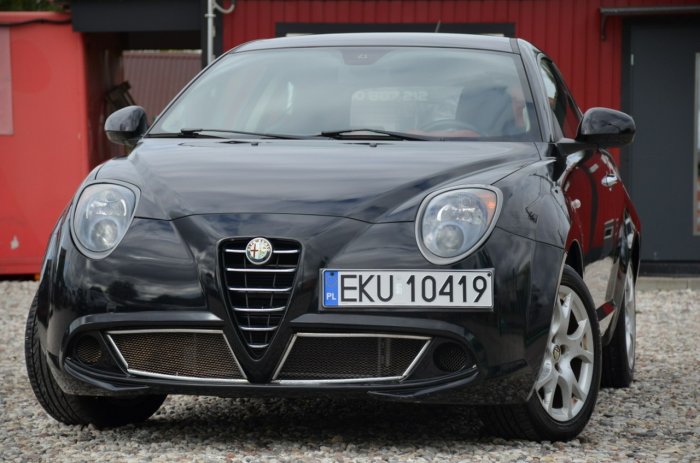 Alfa Romeo Mito Czarna Zarejestrowana 1.4+Gaz Serwis Klima Alu Gwarancja