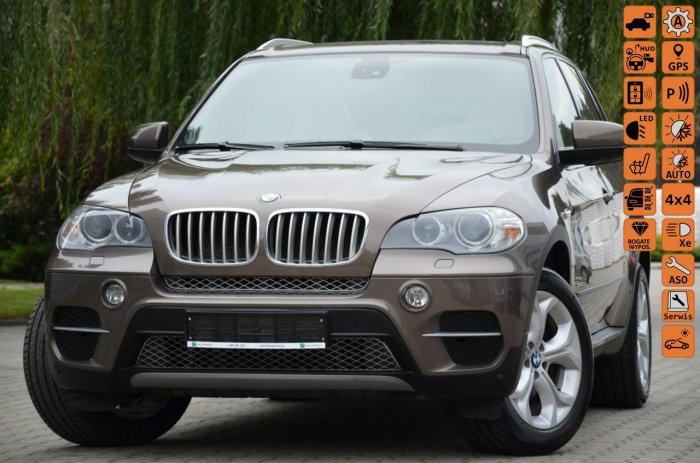 BMW X5 Lift Zarejestr. 40D Xdrive 306KM Serwis Soft close Panorama Komforty E70 (2006-2013)