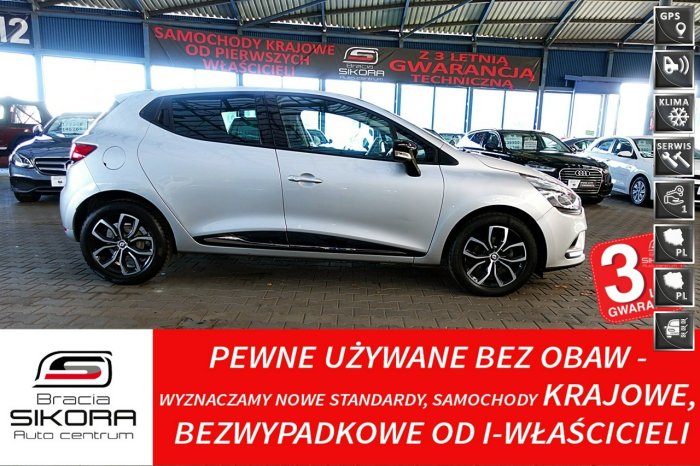 Renault Clio NAVI+Led 3Lata GWARANCJA Kraj Bezwypad Parktron+Tempomat LIMITED FV23% IV (2012-)