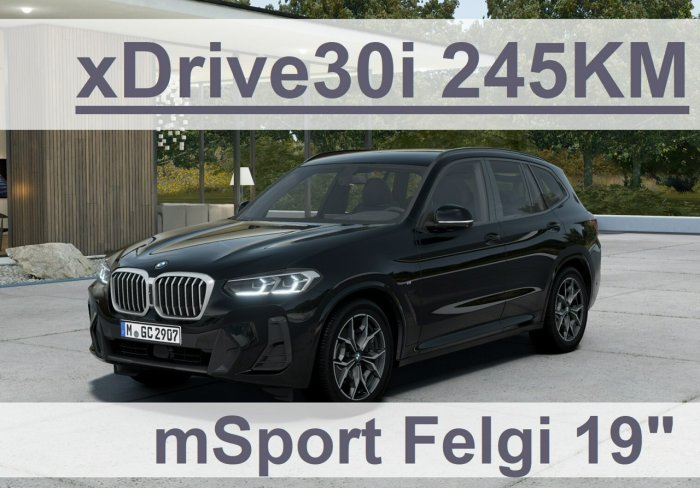 BMW X3 xDrive 30i 245KM Pakiet M Felgi 19" Pakiet Innowacji  Led 3445zł G01 (2017-)