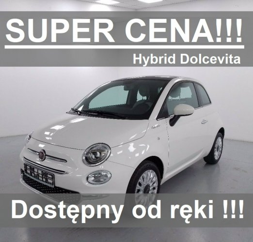 Fiat 500 Hybrid 70KM Dolcevita Super Niska Cena Dostępny od ręki 711 zł I (2007-)