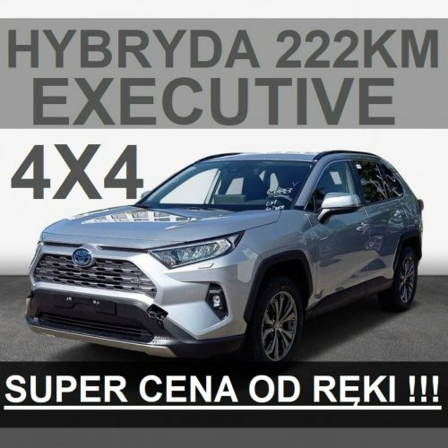 Toyota RAV-4 Executive 222KM Hybryda Systemy bezp, Tapicerka skórzana Rata 2489zł V (2018)
