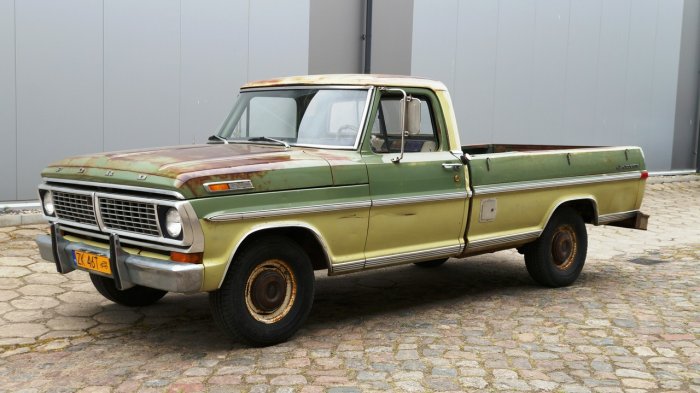 Ford F150 1969 Ford F100 Pick up Rust style V8 Manual LUXURYCLSSIC V (1967-1972)