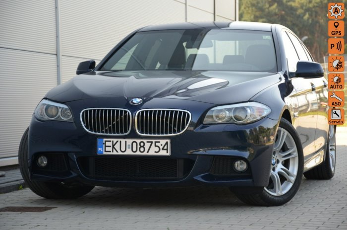 BMW 520 Zarejestrowana 520D Lift M-Pakiet 6WB Serwis Skóra Navi Start/Stop F10 (2009-2017)