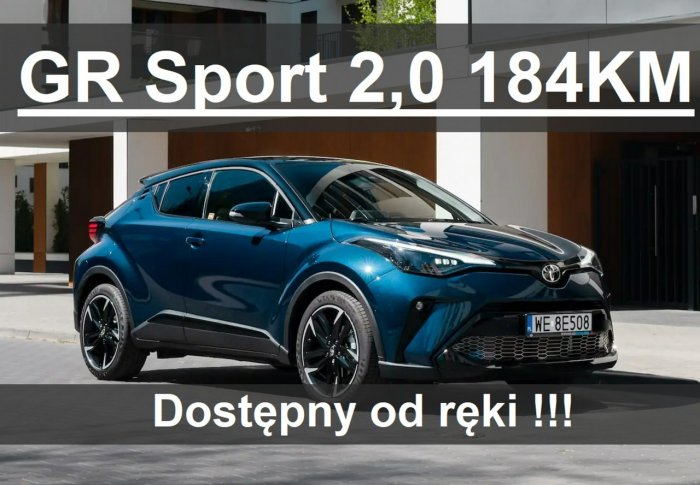 Toyota C-HR Hybryda 2,0 184KM GR Sport Niska Cena Dostępny od ręki 1727 zł