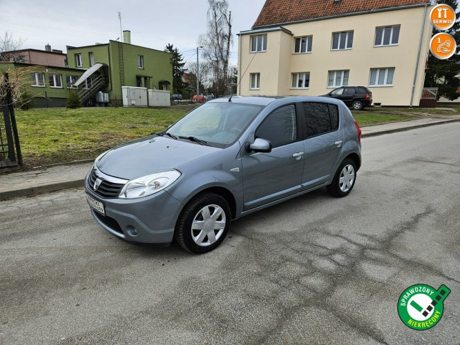 Dacia Sandero Opłacona Zdrowa Zadbana Serwisowana z Klima 2 Kmp Kół 1 Wł I (2008-2012)
