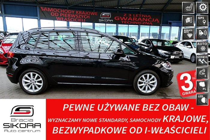 Volkswagen Golf Sportsvan MASAŻ+FullLed+ACC+Automat+Navi 3Lata GWARANCJA 1wł Kraj Bezwypadkowy I (2014-)