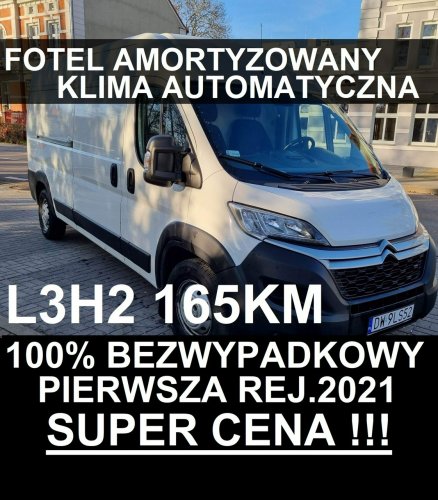 Citroen Jumper L3H2 165KM Control 100% Bezwypadkowy Krajowy Czujniki 1100zł