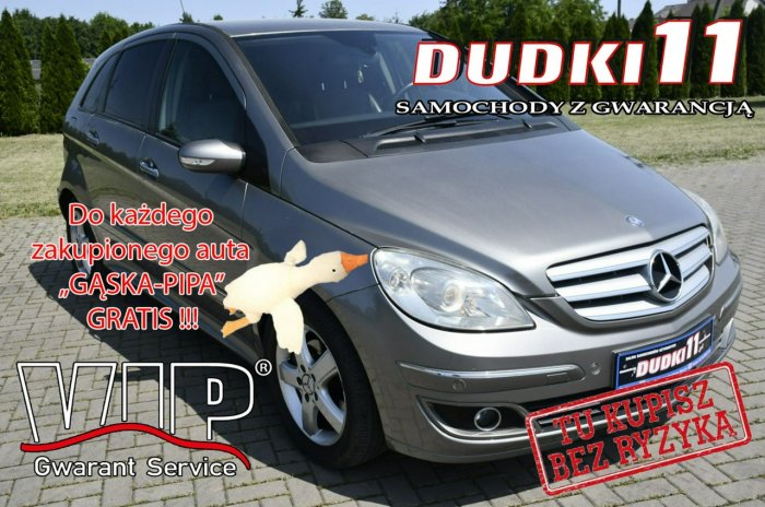 Mercedes B 200 2,0d DUDKI11 Klimatyzacja,Pół-Skóry,el.szyby.kredyt.OKAZJA W245 (2005-2011)