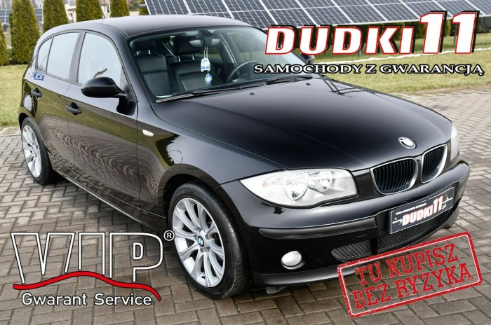BMW 116 1,6b Dudki11 Skóry,Alu,Tempomat,kredyt.Centralka.OKAZJA E87 (2004-2013)