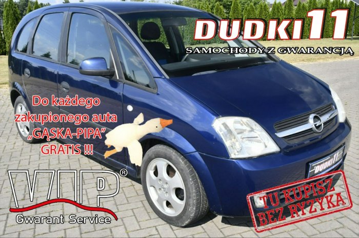 Opel Meriva 1,6b DUDKI11 Klimatronic,El.szyby>Centralka,kredyt.OKAZJA I (2002-2010)