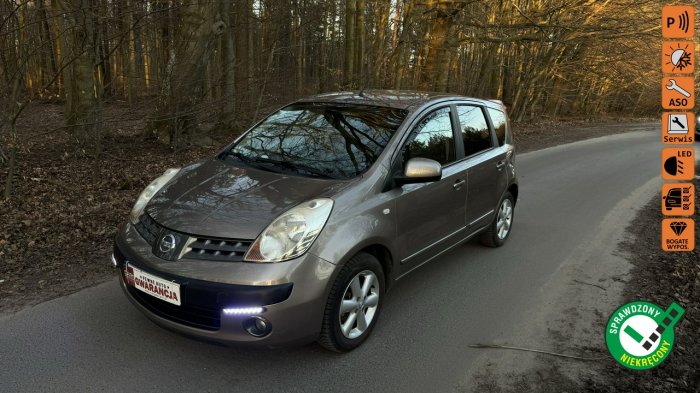 Nissan Note 1.4 I czujniki parkowania piękny stan selen serwis 3 miesiące gwarancj I (2005-2013)