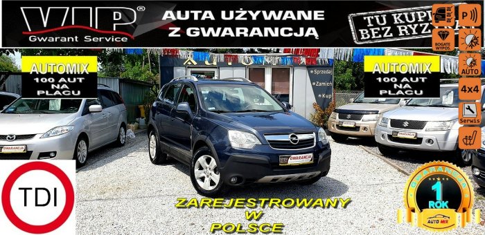 Opel Antara Przebieg 200tys*GWARANCJA w cenie*Nowe Sprzęgło i rozrząd,4x4 Zamiana
