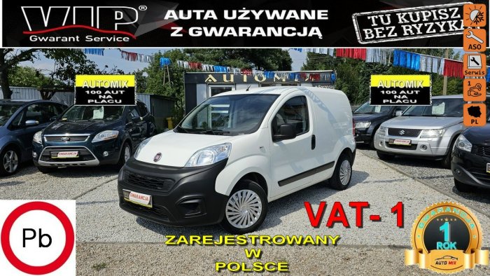 Fiat Fiorino VAT 1 Salon Polska,Super stan,KLIMA,23% VAT,Gwarancja,Możliwa Zamiana