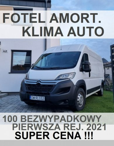 Citroen Jumper L3H2 165KM Control 100% Bezwypadkowy Krajowy Czujniki 1100zł