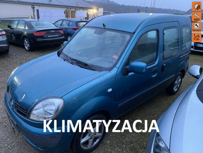Renault Kangoo Klimatyzacja sprawna, alufelgi, 2* drzwi suwane, przebieg gwarant. II (2003-2008)