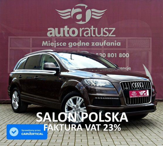 Audi Q7 Fv 23% / Salon Polska / I właściciel /Org. Lakier /Stan Idealny / 7 os II (2009-2015)