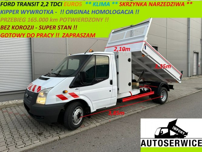 Ford Transit Skrzynka Narzędziwa EURO 5 HAK 2500 kg Super Stan !!
