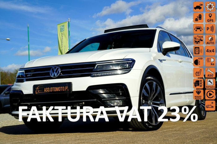 Volkswagen Tiguan 3 X R-LINE SKÓRA panorama ACC blis HEAD UP kamera 4X4 max opcja ledy II (2016-2024)