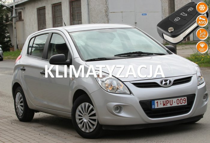 Hyundai i20 2010r. 1.2 Benzyna Klimatyzacja/Elektryka/Książka serwisowa Opłacony I (2008-2014)