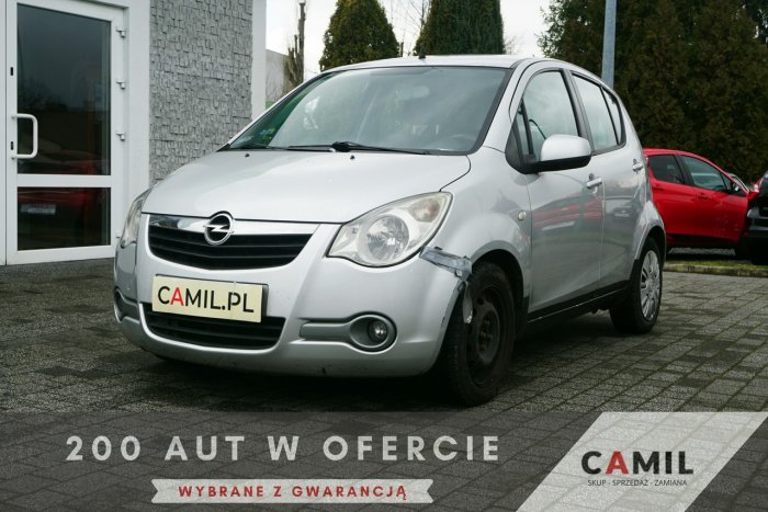 Opel Agila 1,2 BENZYNA 86KM, Zarejestrowany, Ubezpieczony, do poprawek lak. B (2008-2014)