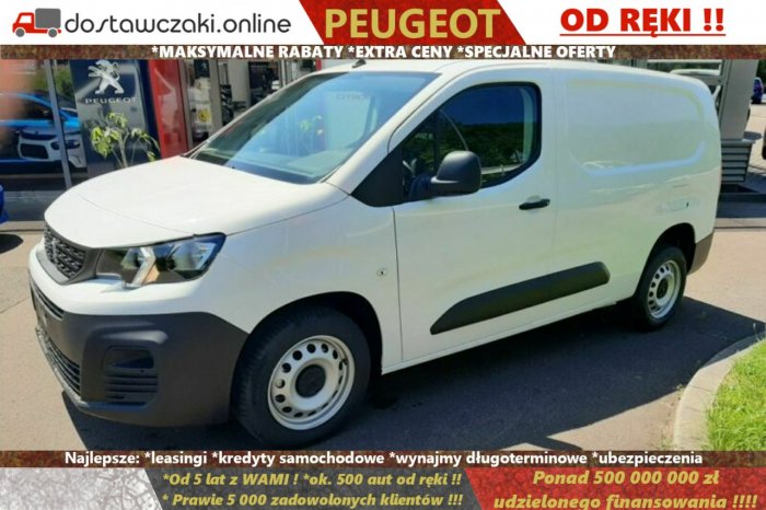 Peugeot Partner Furgon Standard i Long L2H1 1.5 100KM, w EXTRA cenie od ręki !!
