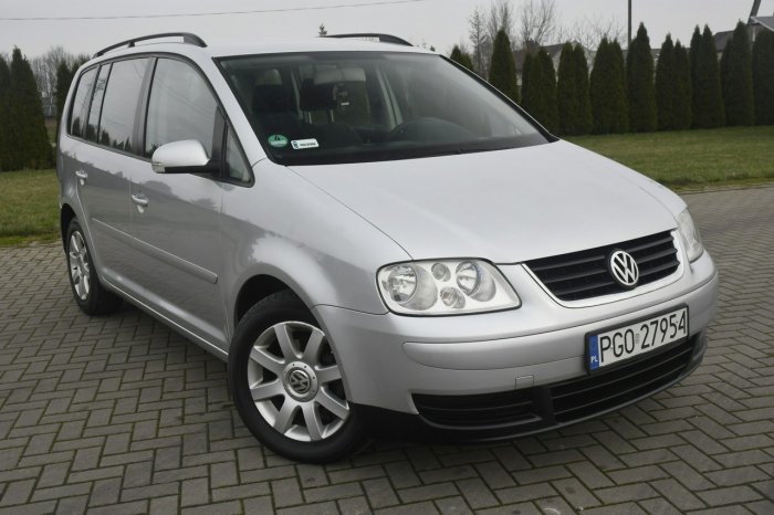 Volkswagen Touran 2,0tdi DUDKI11 Serwis,Klimatr 2 str.Hak,Tempomat,El.szyby.OKAZJA I (2003-2010)