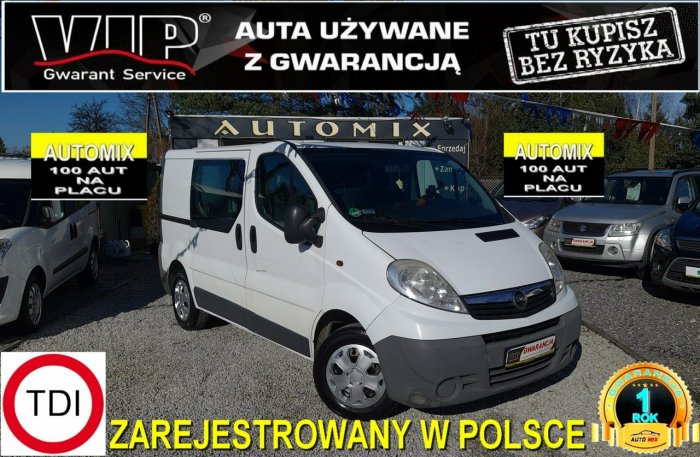 Opel Vivaro NOWE SPRZĘGŁO * 214 Tys. Przebieg ! 2.0 D / ZADBANY ! Gwarancja * I (2001-2014)
