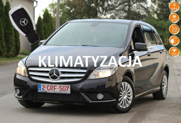 Mercedes B 180 2012r. 1,8 diesel LEDY Czarny Chrom pakiet AUTOMAT Piękny OPŁACONY W246 (2011-)