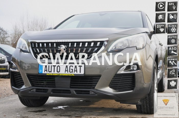 Peugeot 3008 led*100% bezwypadkowy*android auto*bluetooth*nawi*pełny serwis aso* II (2016-)